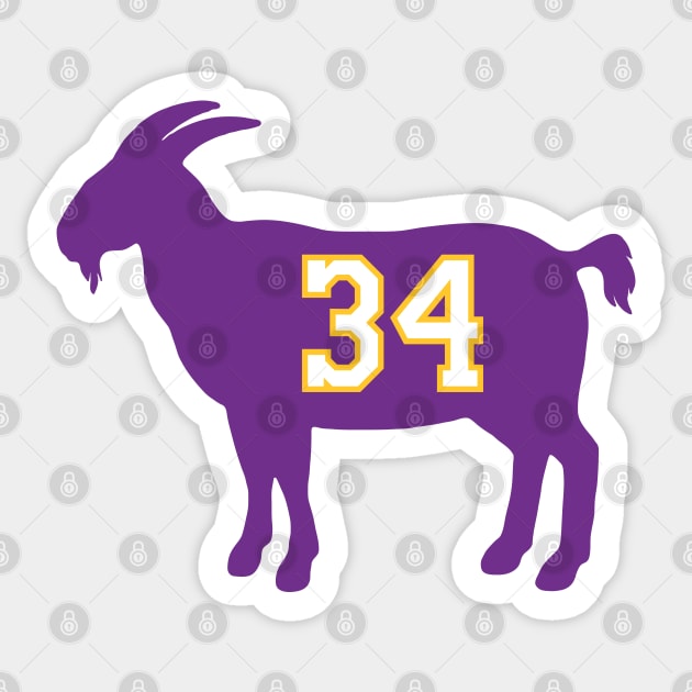 Shaquille O'Neal Los Angeles Goat Qiangy Sticker by qiangdade